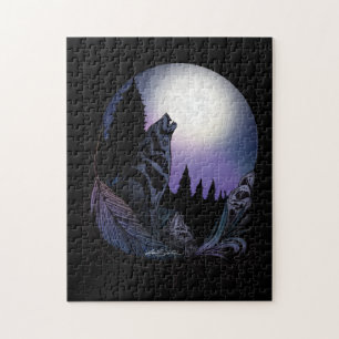 Puzzle Howling Wolf