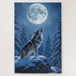 Puzzle Howling Wolf