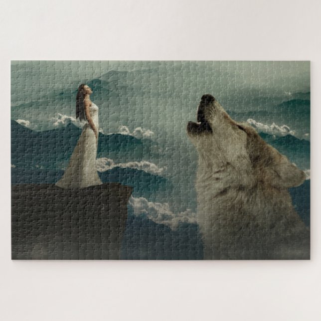 Puzzle Howling Wolf y Lady (Horizontal)