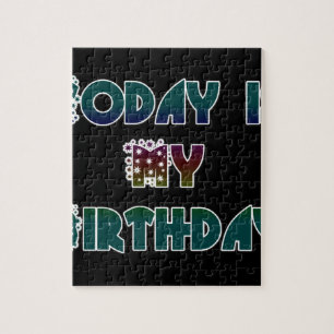 Puzzle Hoy es mi cumpleaños Arte Impreso