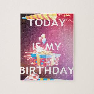 Puzzle Hoy es mi cumpleaños Arte Impreso