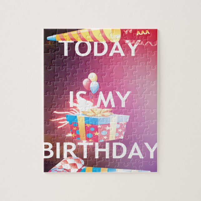 Puzzle Hoy es mi cumpleaños Arte Impreso (Vertical)