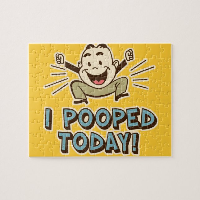 Puzzle Hoy Me Puse Humor De Toilet Gracioso (Horizontal)