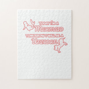 Puzzle Hoy soy Sirenita mañana seré Unicornio