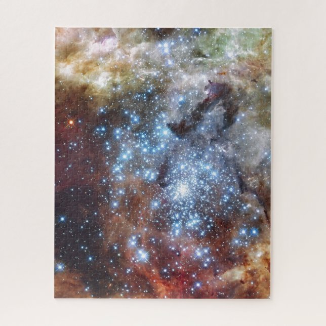 Puzzle Hubble observa las estrellas en un curso de colisi (Vertical)
