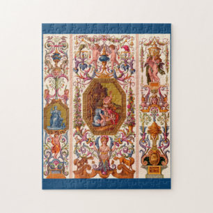 Puzzle huella barroca ultra opulenta del siglo XVII