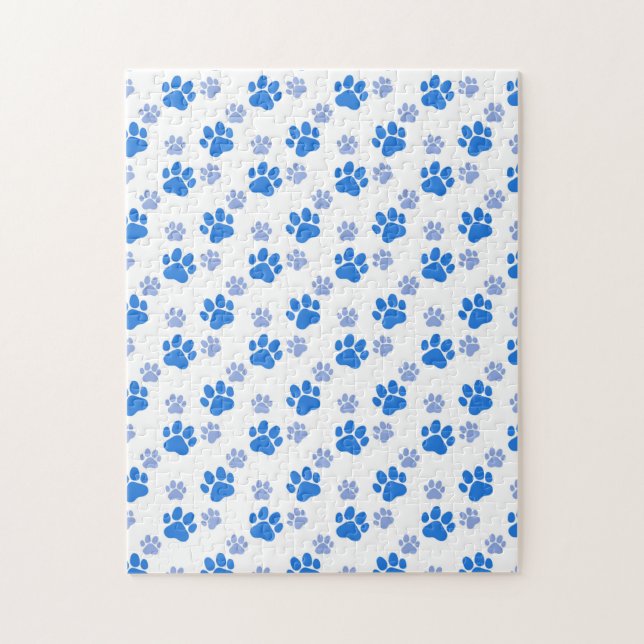 Puzzle Huella de pata de perro Amante de animales simples (Vertical)