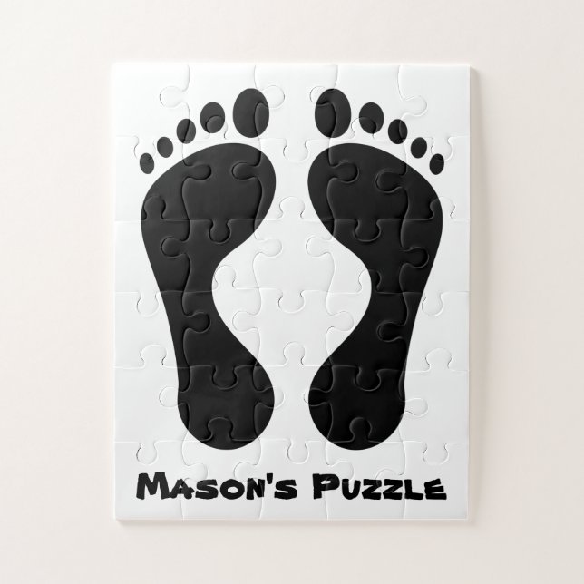 Puzzle Huella de pies de niño (Vertical)