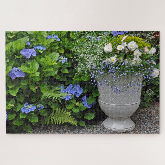 Puzzle Huerto de horangea de verano (Horizontal)