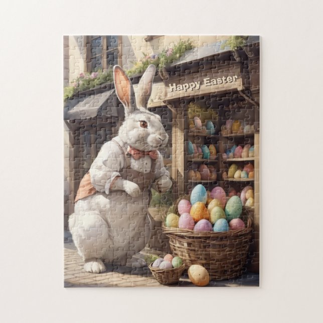 Puzzle Huevo de Pascua Antiguo Mercado de Moda (Vertical)