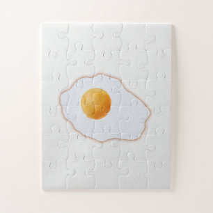 Puzzle Huevo Frito Acuarela Estética Arte Minimalista Pri