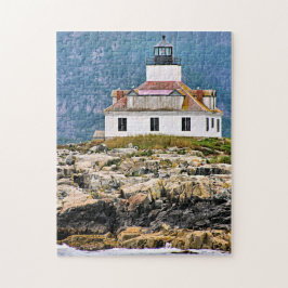 Puzzle Huevo Rock Lighthouse Bar Harbour Maine Jigsaw Puz