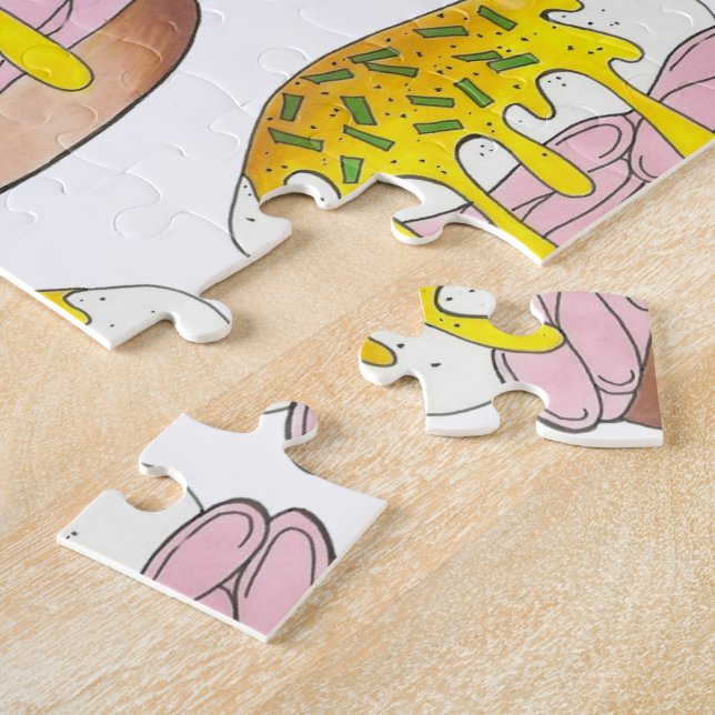 Puzzle Huevos Benedict Desayuno Cocina Alimentos Foodie H (Lado)