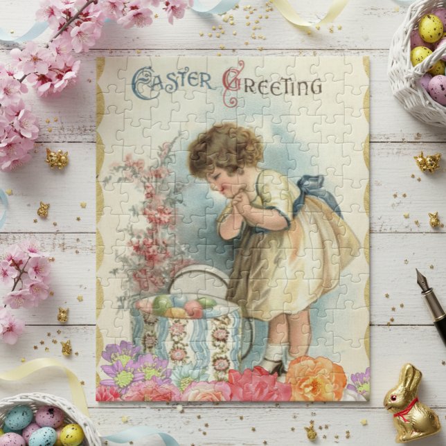 Puzzle Huevos Chicas de la Primavera de Pascua (Subido por el creador)