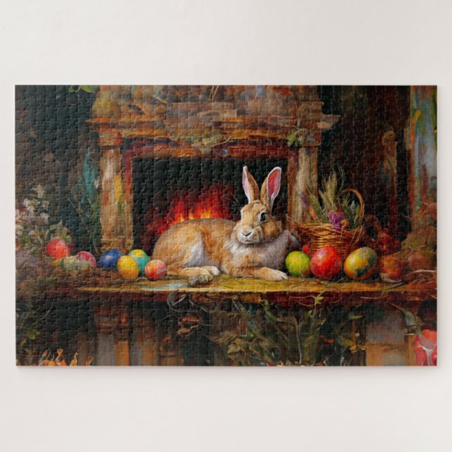 Puzzle Huevos coloridos de Pascua (Horizontal)