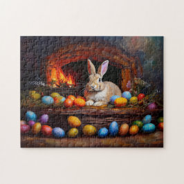 Puzzle Huevos coloridos de Pascua