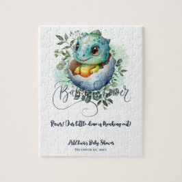 Puzzle Huevos de dinosaurio Cute acuarela deja Baby Showe