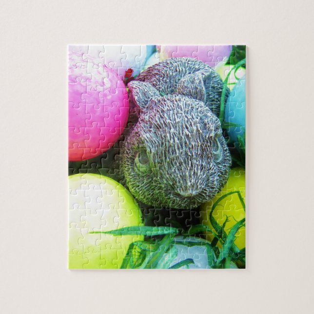 Puzzle Huevos de Pascua, Conejo, Bolas de Golf (Vertical)