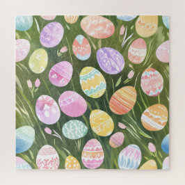 Puzzle Huevos de Pascua Pastel | Hermosa Acuarela de Prim