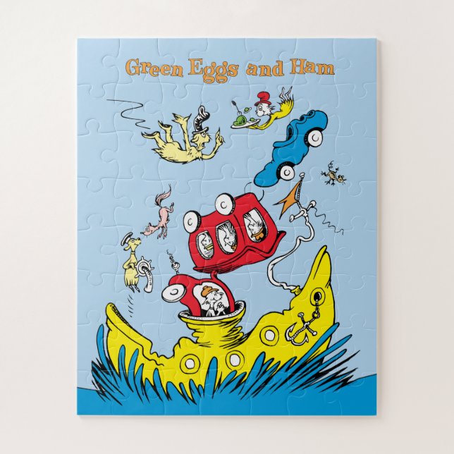 Puzzle Huevos verdes y jamón | No Me Gustan En Ninguna Pa (Vertical)