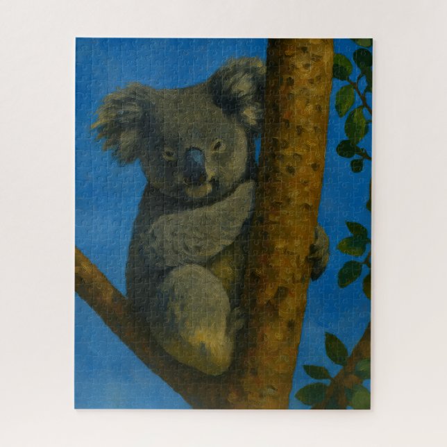 Puzzle Hugger de árbol - Koala en el dosel forestal (Vertical)