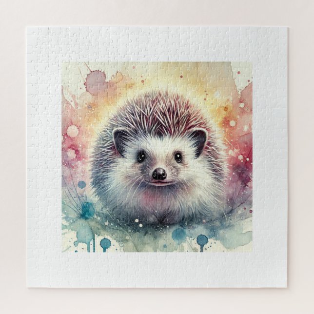 Puzzle Hughs Hedgehog 280624AREF115 - Watercolor (Vertical)