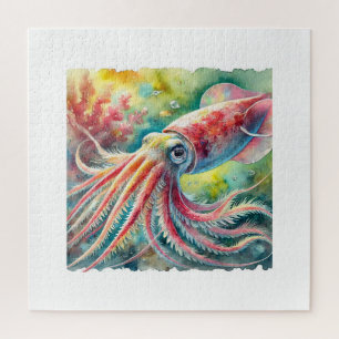 Puzzle Humboldt squid 240824AREF112 - Watercolor