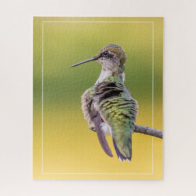 Puzzle Hummingbird En Alerta (Vertical)