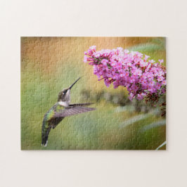 Puzzle Hummingbird Foto Floral de Wildlife