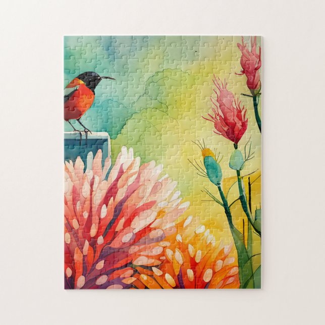 Puzzle Hummingbird Garden (Vertical)
