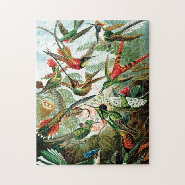 Puzzle Hummingbirds por Ernst Haeckel (Vertical)