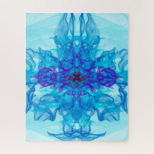 Puzzle HUMO AZUL - Arte Fractal -