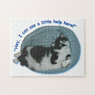 Puzzle Humor de gato de Tuxedo