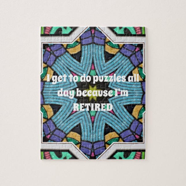 Puzzle Humor de retiro personalizado o regalo gracioso de (Vertical)