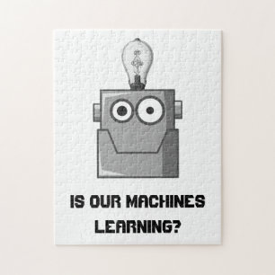 Puzzle Humor de tecnología de aprendizaje automático
