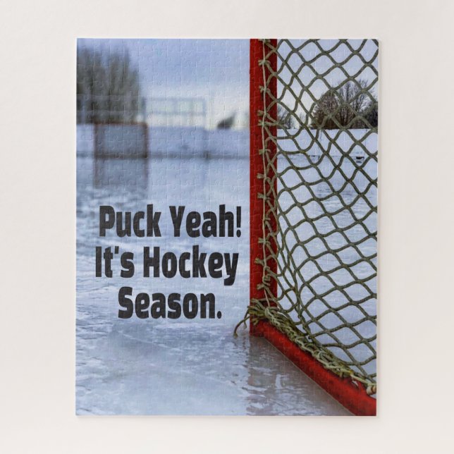 Puzzle Humor divertido frío en temporada de hockey (Vertical)