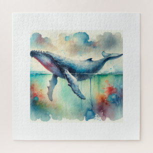 Puzzle Humpback whale 220824AREF108 - Watercolor