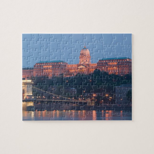 Puzzle HUNGRÍA, Budapest: Puente de Szechenyi (Cadena), (Horizontal)