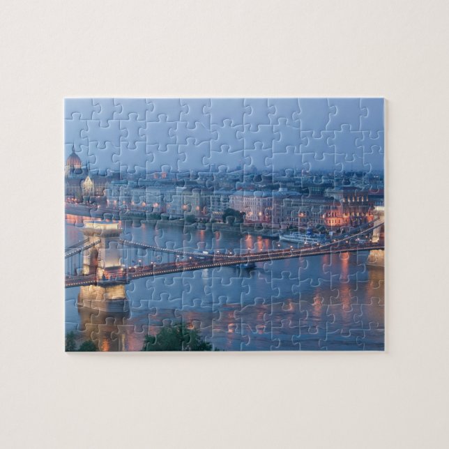 Puzzle HUNGRÍA, Budapest: Puente de Szechenyi (Cadena), 3 (Horizontal)