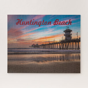 Puzzle Huntington Beach Pier al atardecer