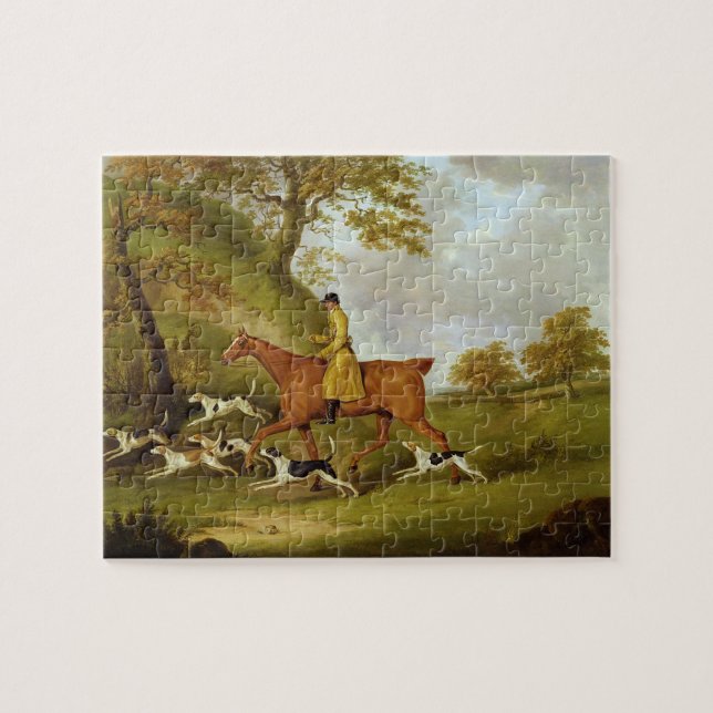 Puzzle Huntsman y perros, 1809 (aceite en lona) (Horizontal)