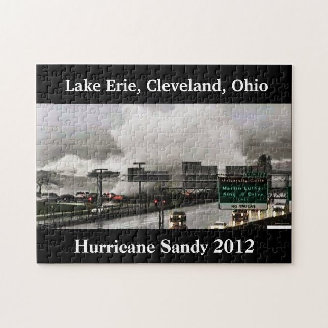 PUZZLE HURRICANO SANDY 2012 LAGO ERIE (Horizontal)