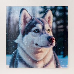 Puzzle Husky se adentra en el invierno
