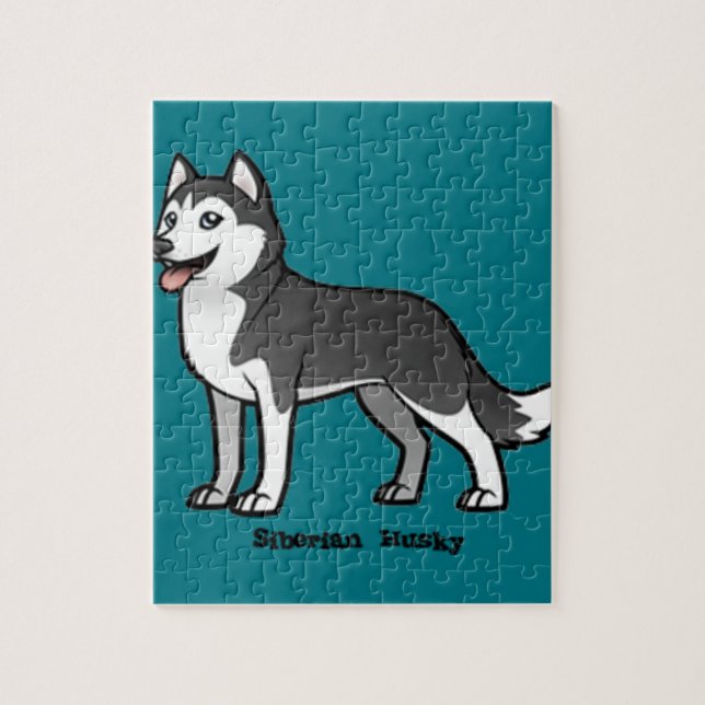 Puzzle Husky Siberian (Vertical)