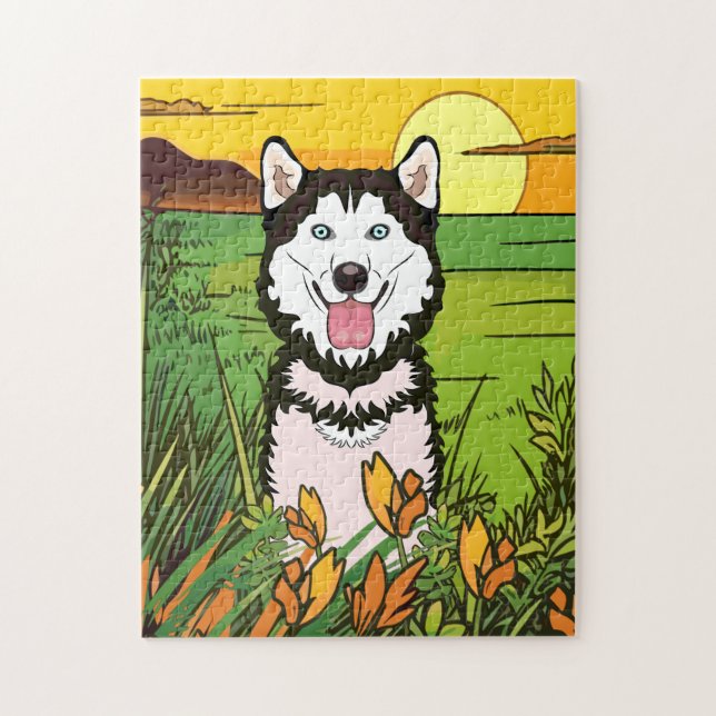 Puzzle Husky siberiano (Vertical)