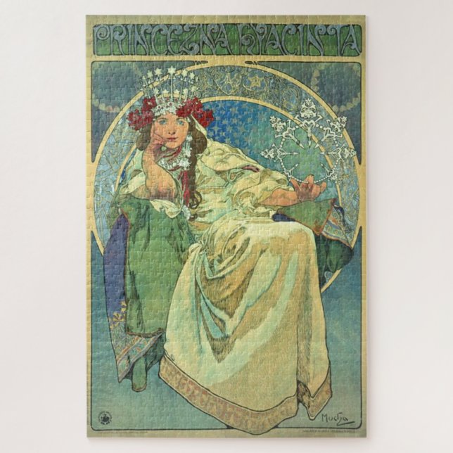 Puzzle Hyacinth de Princezna por Alphonse Mucha (Vertical)
