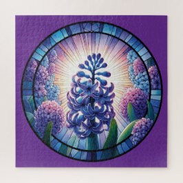 Puzzle Hyacinth Sained Glass Art