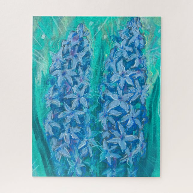 Puzzle Hyacinths Sping Flor Pascua Regalo Pintado Floral (Vertical)