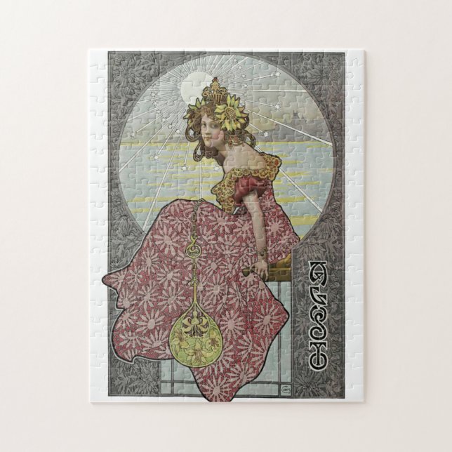 Puzzle Hyacinto de Princesa por Alphonse Mucha (Vertical)