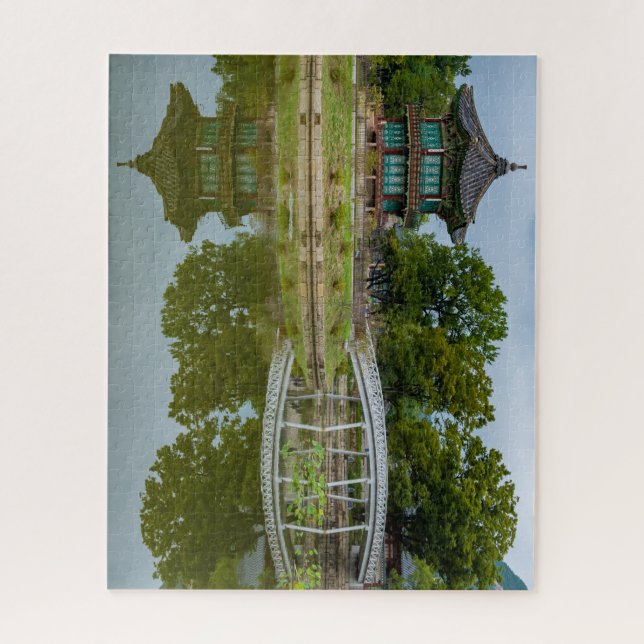 Puzzle Hyangwonjeong Pavilion Seúl Corea del Sur (Vertical)
